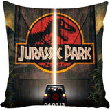 Jurassic Park Logo Square Pillowcases
