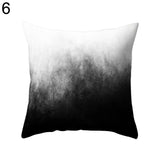 Black and White Geometric Throw Pillow Case
