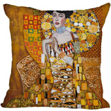 Modern Gustav Klimt Print Soft Polyester Decprative Pillowcase