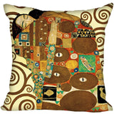 Modern Gustav Klimt Print Soft Polyester Decprative Pillowcase