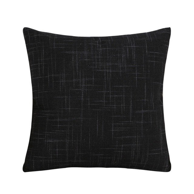 Solid Color Decorative Throw Pillow Case