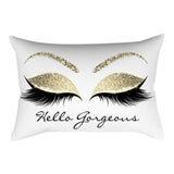 Luxury Throw Pillows Pillowcase Eyelash