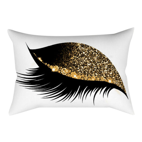 Luxury Throw Pillows Pillowcase Eyelash