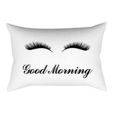 Luxury Throw Pillows Pillowcase Eyelash