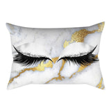 Luxury Throw Pillows Pillowcase Eyelash