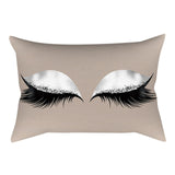 Luxury Throw Pillows Pillowcase Eyelash