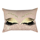 Luxury Throw Pillows Pillowcase Eyelash