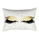 Luxury Throw Pillows Pillowcase Eyelash