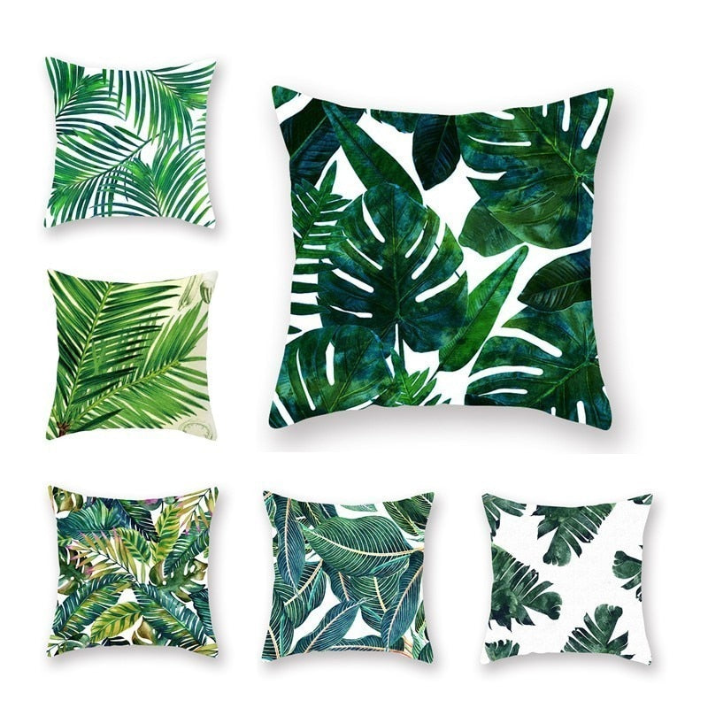 Tropical Plants Pillow Case