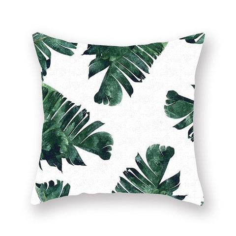 Tropical Plants Pillow Case