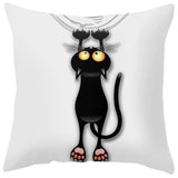 Cute Cartoon Pattern Pillowcase Cat