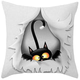 Cute Cartoon Pattern Pillowcase Cat