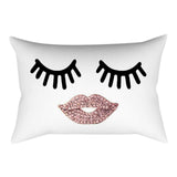 Pillowcase Eyelash Out Soft Velvet Cover
