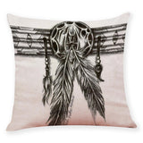 Natural Linen Cotton Fashion Throw Pillow Case