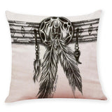 Natural Linen Cotton Fashion Throw Pillow Case